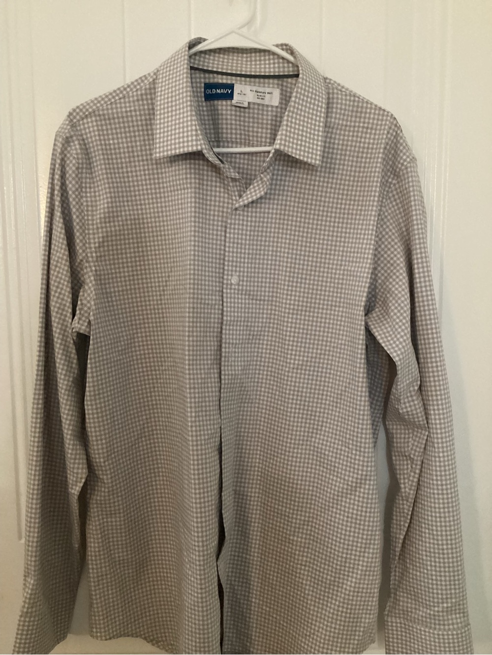 Old Navy plaid long sleeve shirt in size L #oldnavy #basics